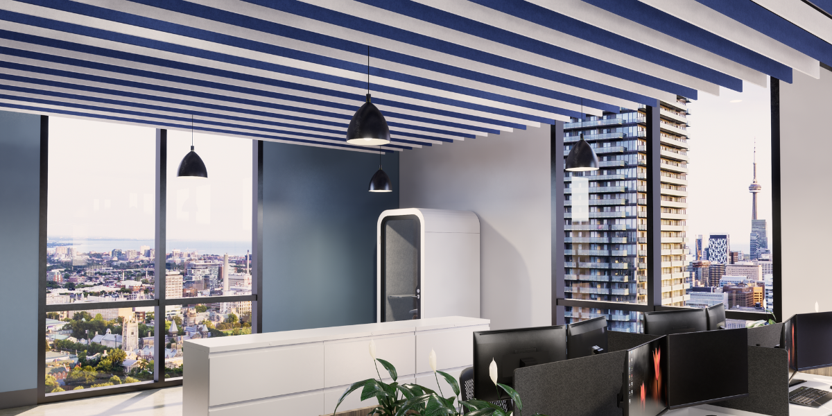 Open Plan Office incorporating Altispace Acoustic Fins