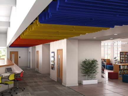 Acoustic Blades improving classroom acoustics