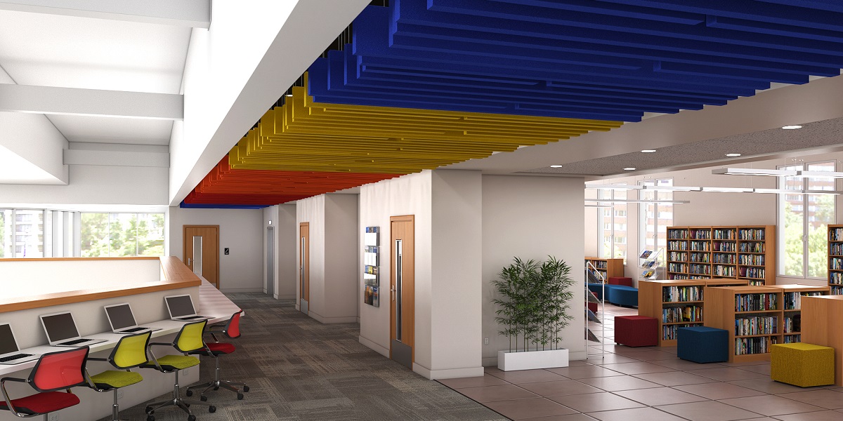 Acoustic Blades improving classroom acoustics