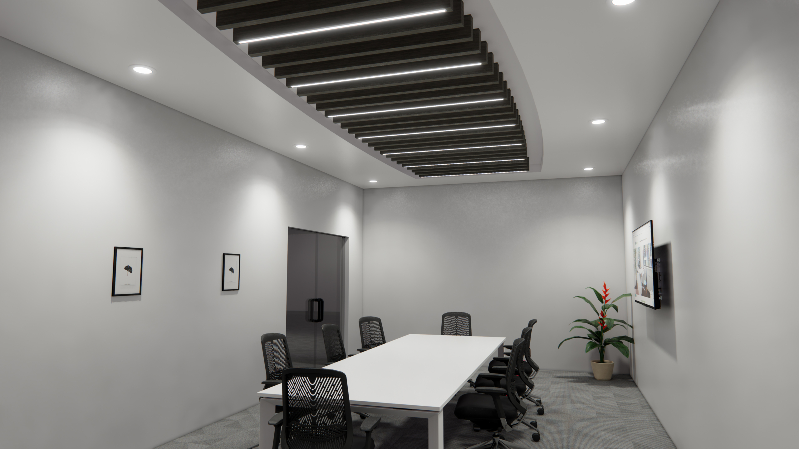 Altispace LED Ceiling Beams Ceiling Baffles Ceiling Blades Illuminated Ceiling Beams Wood Ceiling Beams Wood Panels Ceiling Panels Commercial Ceilings