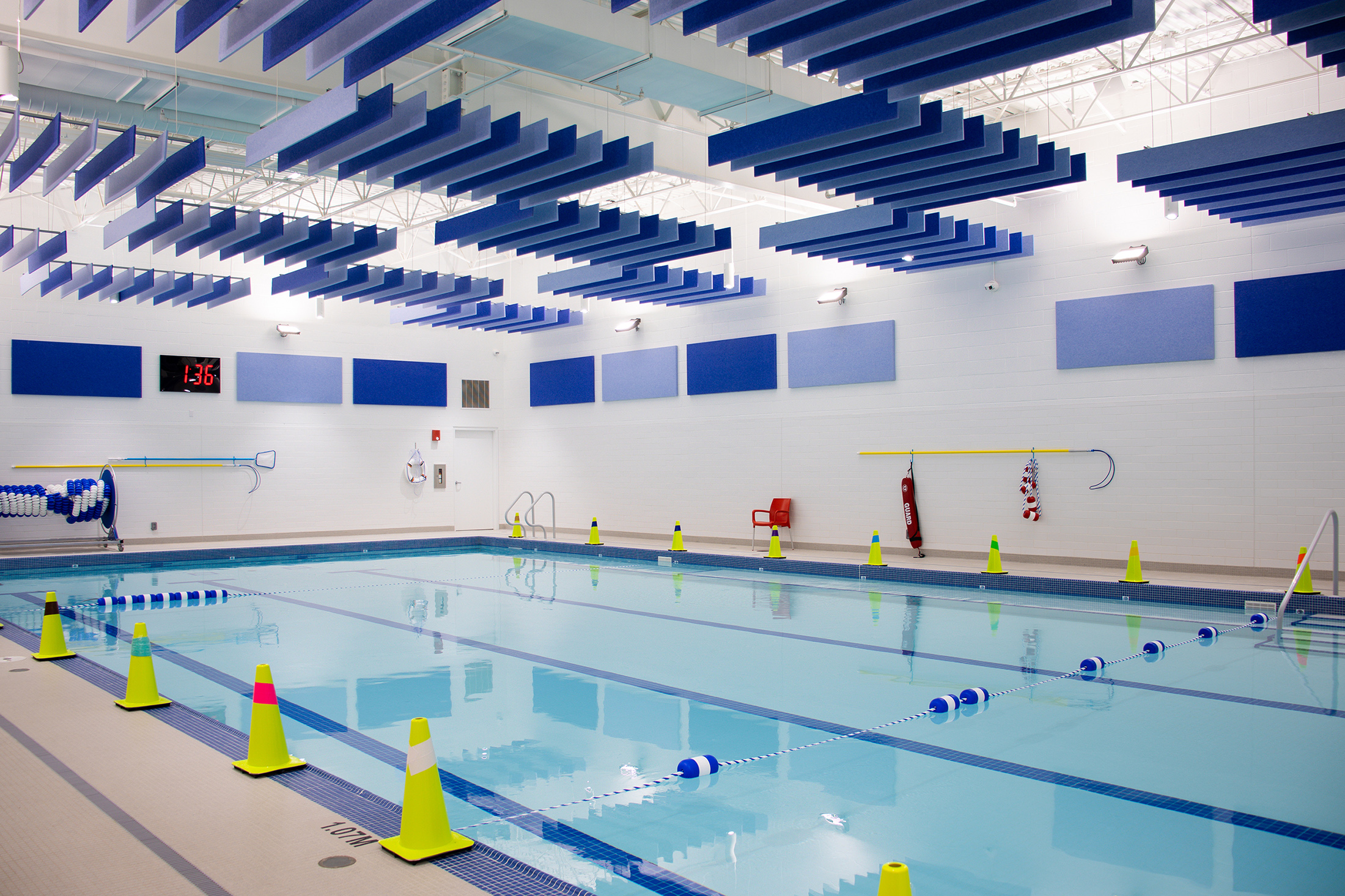 Altispace Acoustic Fins Bravewave Pool Acoustic Ceiling Fins Acoustic Panels Acoustic Shapes Acoustic Wall Panels Acoustic Baffles